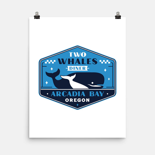 Two Whales Diner Crest-None-Matte-Poster-LAGELANTEE