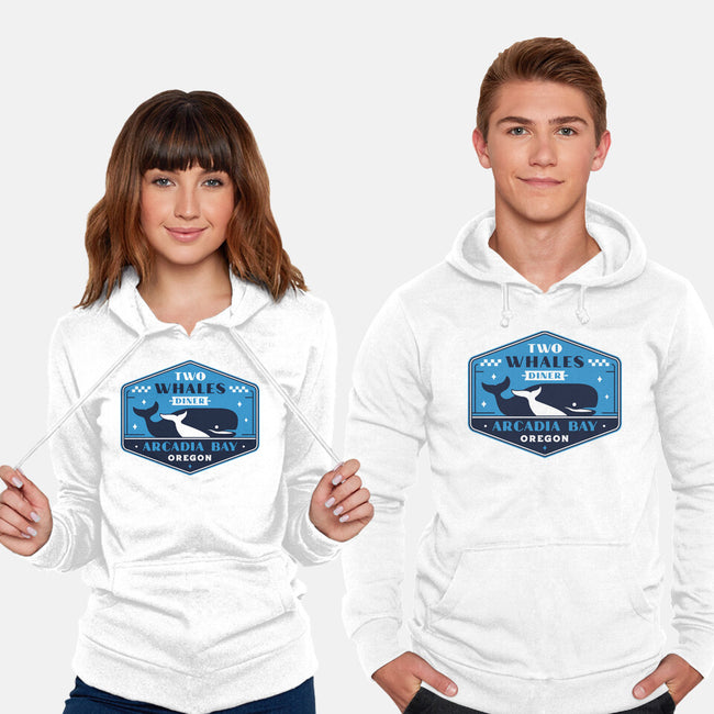 Two Whales Diner Crest-Unisex-Pullover-Sweatshirt-LAGELANTEE