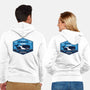 Two Whales Diner Crest-Unisex-Zip-Up-Sweatshirt-LAGELANTEE