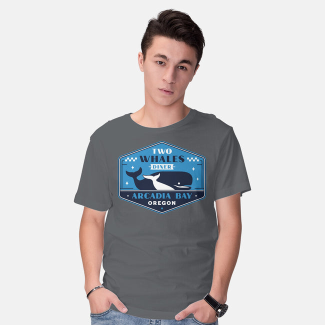 Two Whales Diner Crest-Mens-Basic-Tee-LAGELANTEE
