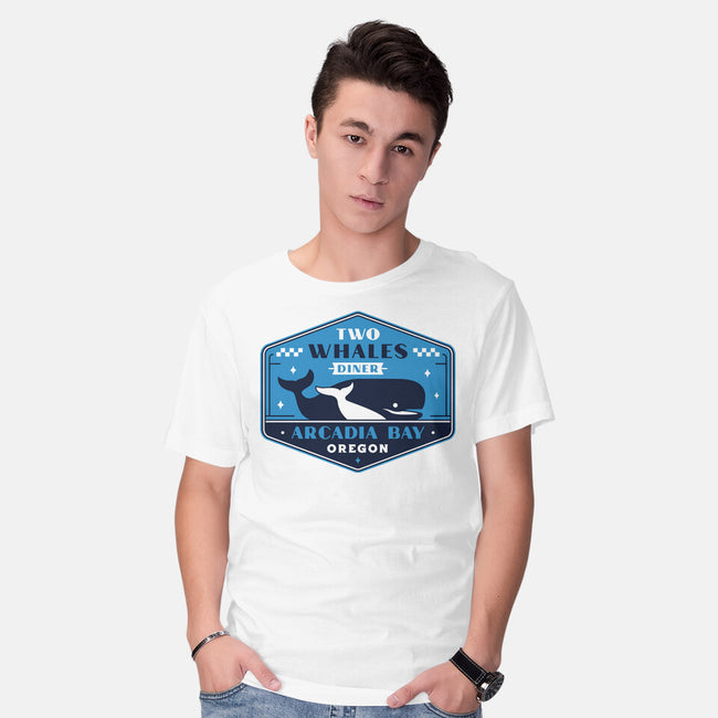 Two Whales Diner Crest-Mens-Basic-Tee-LAGELANTEE