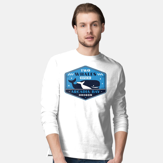 Two Whales Diner Crest-Mens-Long Sleeved-Tee-LAGELANTEE