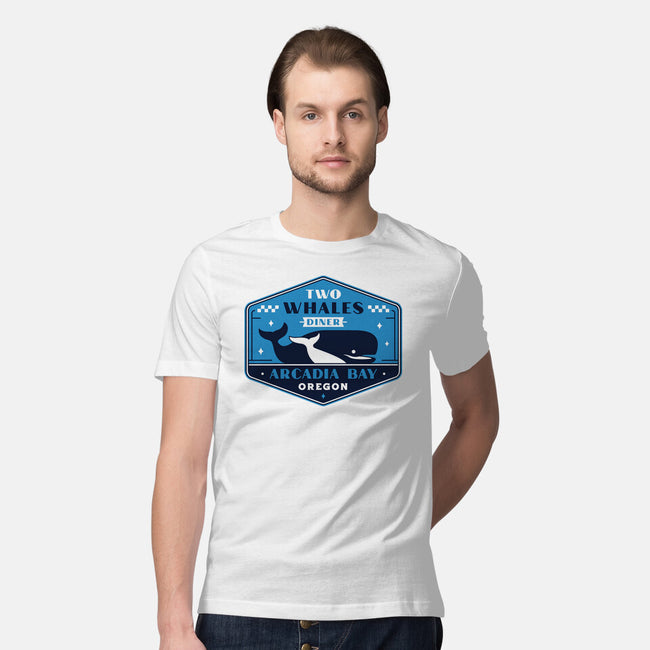 Two Whales Diner Crest-Mens-Premium-Tee-LAGELANTEE