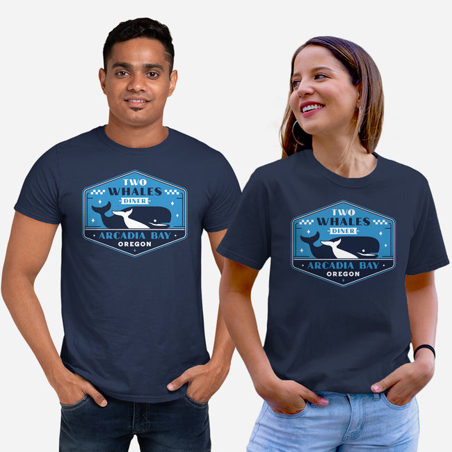 Two Whales Diner Crest-Unisex-Basic-Tee-LAGELANTEE