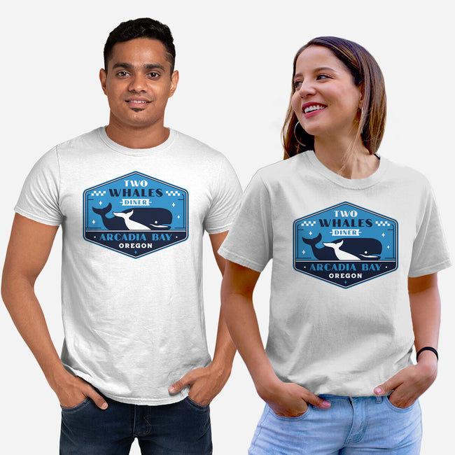 Two Whales Diner Crest-Unisex-Basic-Tee-LAGELANTEE