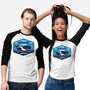 Two Whales Diner Crest-Unisex-Baseball-Tee-LAGELANTEE