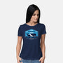 Two Whales Diner Crest-Womens-Basic-Tee-LAGELANTEE
