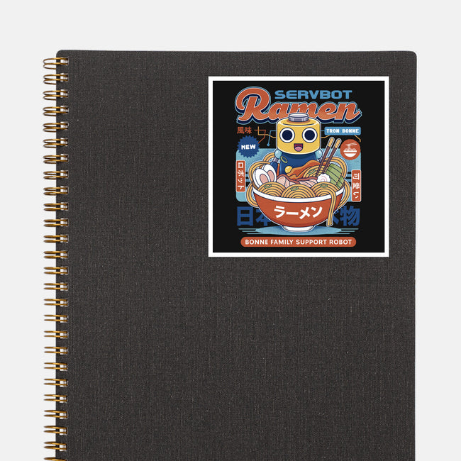 Servbot Ramen Vintage-None-Glossy-Sticker-LAGELANTEE