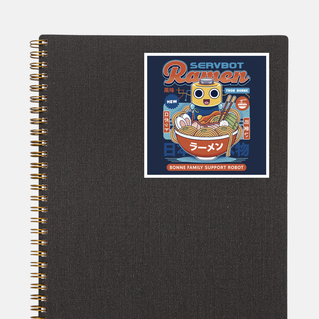 Servbot Ramen Vintage-None-Glossy-Sticker-LAGELANTEE