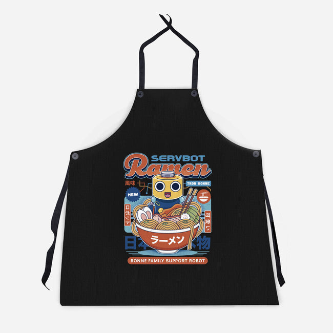 Servbot Ramen Vintage-Unisex-Kitchen-Apron-LAGELANTEE