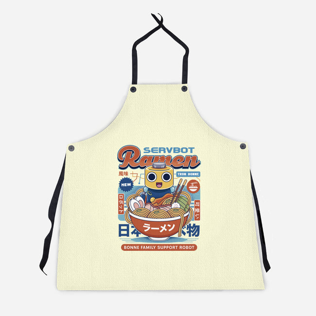 Servbot Ramen Vintage-Unisex-Kitchen-Apron-LAGELANTEE