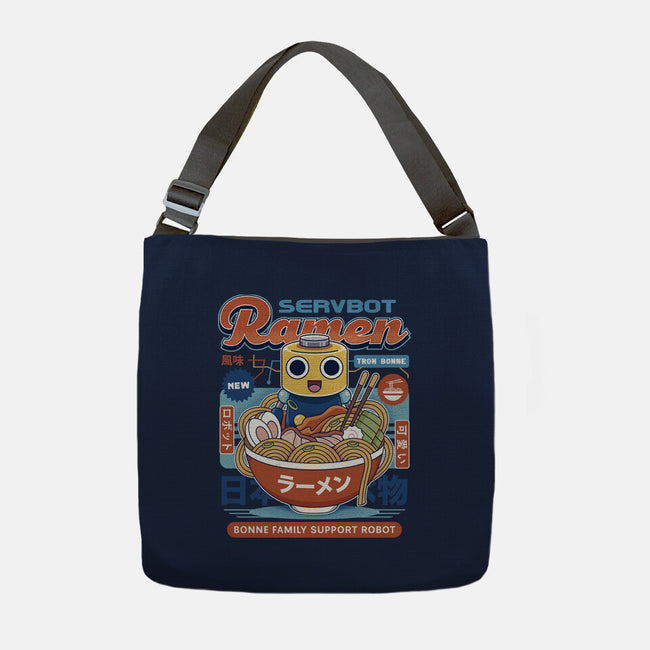 Servbot Ramen Vintage-None-Adjustable Tote-Bag-LAGELANTEE