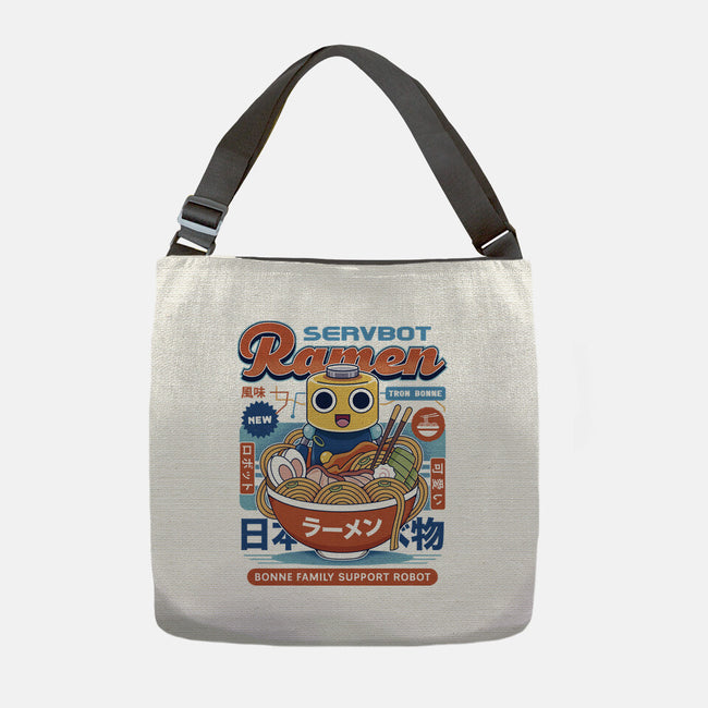 Servbot Ramen Vintage-None-Adjustable Tote-Bag-LAGELANTEE