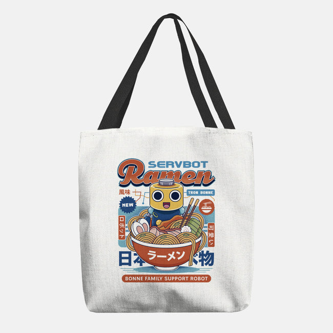 Servbot Ramen Vintage-None-Basic Tote-Bag-LAGELANTEE