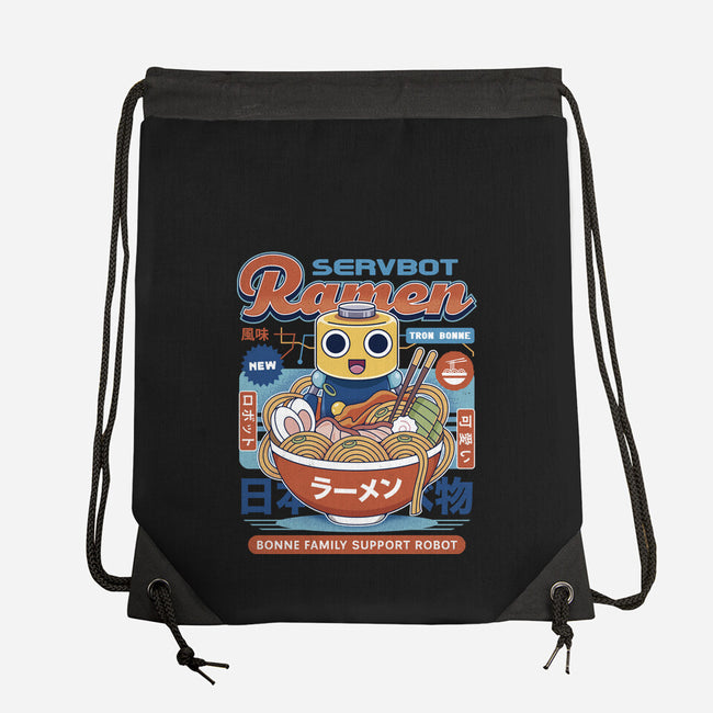 Servbot Ramen Vintage-None-Drawstring-Bag-LAGELANTEE