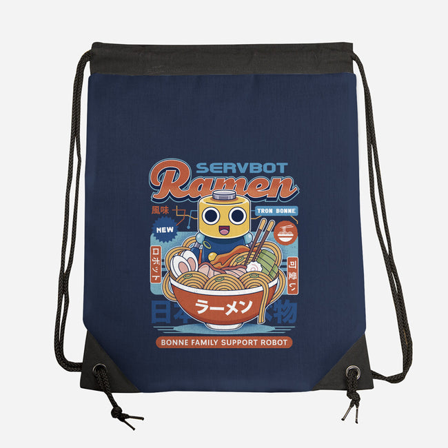 Servbot Ramen Vintage-None-Drawstring-Bag-LAGELANTEE