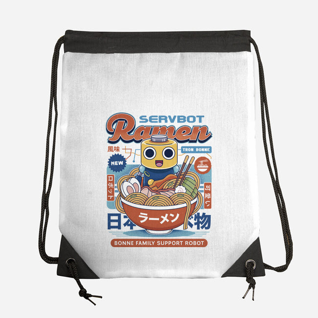 Servbot Ramen Vintage-None-Drawstring-Bag-LAGELANTEE