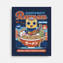 Servbot Ramen Vintage-None-Stretched-Canvas-LAGELANTEE