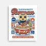 Servbot Ramen Vintage-None-Stretched-Canvas-LAGELANTEE