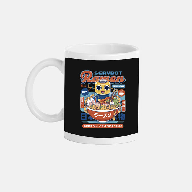Servbot Ramen Vintage-None-Mug-Drinkware-LAGELANTEE