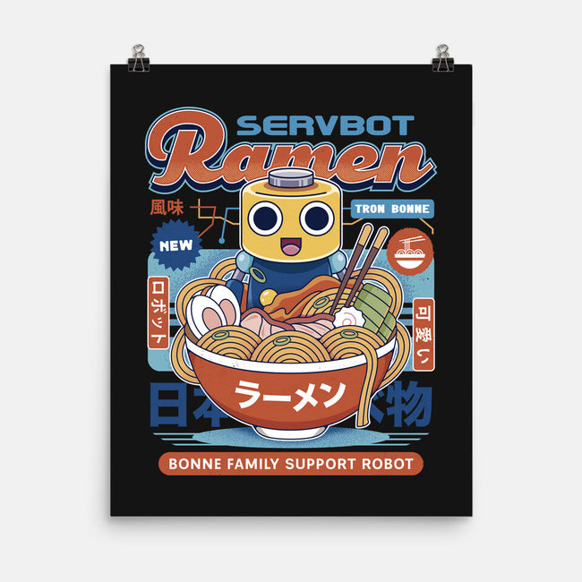 Servbot Ramen Vintage-None-Matte-Poster-LAGELANTEE