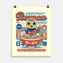 Servbot Ramen Vintage-None-Matte-Poster-LAGELANTEE