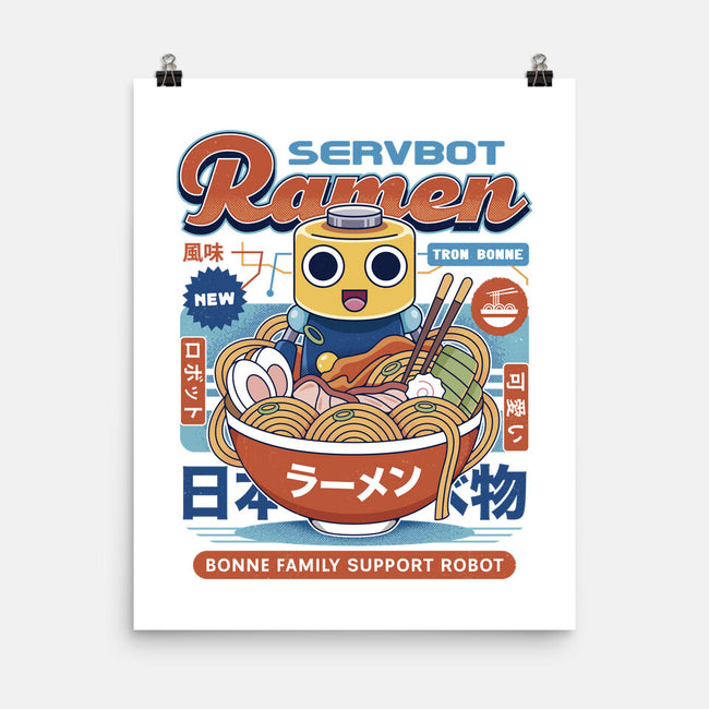 Servbot Ramen Vintage-None-Matte-Poster-LAGELANTEE
