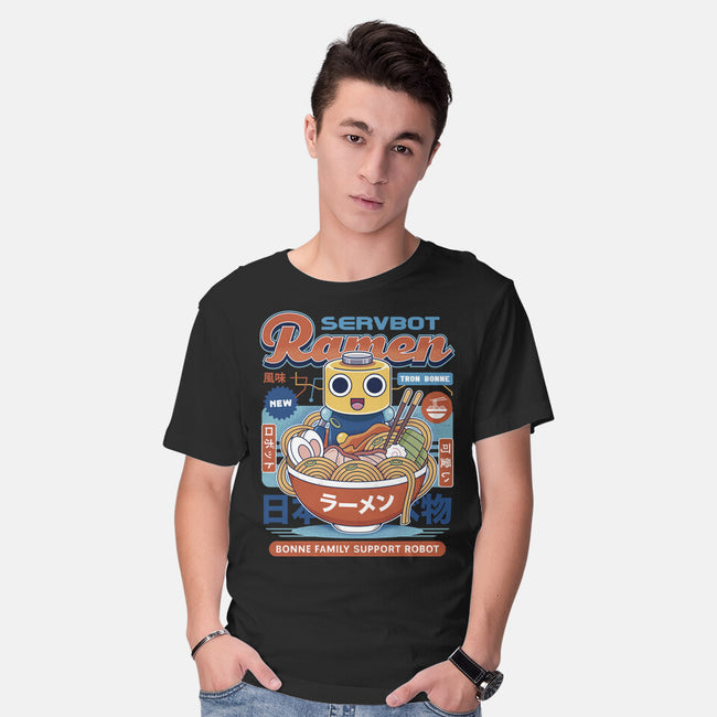 Servbot Ramen Vintage-Mens-Basic-Tee-LAGELANTEE