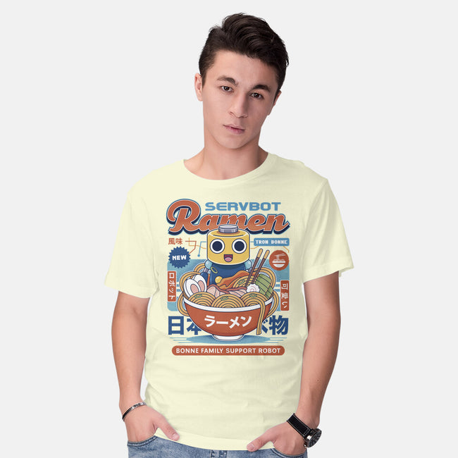Servbot Ramen Vintage-Mens-Basic-Tee-LAGELANTEE