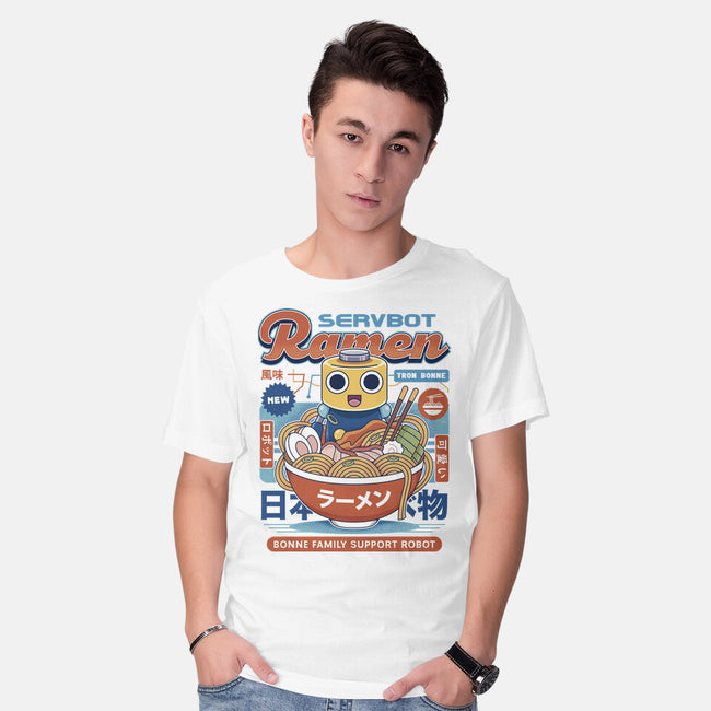 Servbot Ramen Vintage-Mens-Basic-Tee-LAGELANTEE