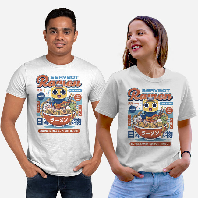 Servbot Ramen Vintage-Unisex-Basic-Tee-LAGELANTEE