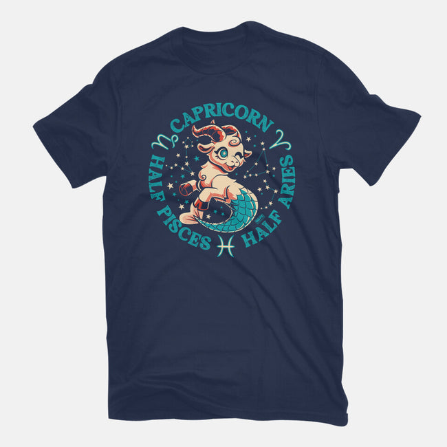 Half Pisces Half Aries-Mens-Basic-Tee-worlddominationforcats