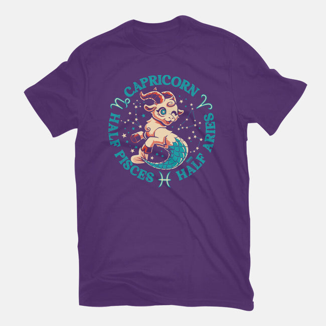 Half Pisces Half Aries-Mens-Basic-Tee-worlddominationforcats