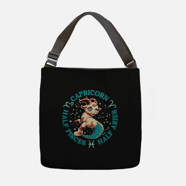 Half Pisces Half Aries-None-Adjustable Tote-Bag-worlddominationforcats
