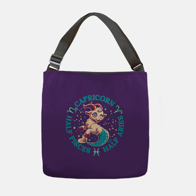 Half Pisces Half Aries-None-Adjustable Tote-Bag-worlddominationforcats