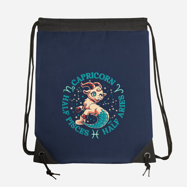 Half Pisces Half Aries-None-Drawstring-Bag-worlddominationforcats