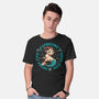 Half Pisces Half Aries-Mens-Basic-Tee-worlddominationforcats