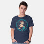 Half Pisces Half Aries-Mens-Basic-Tee-worlddominationforcats