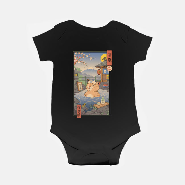 Onsen Cat Meowster-Baby-Basic-Onesie-vp021