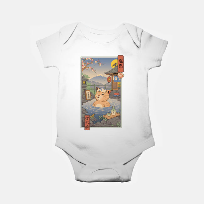 Onsen Cat Meowster-Baby-Basic-Onesie-vp021