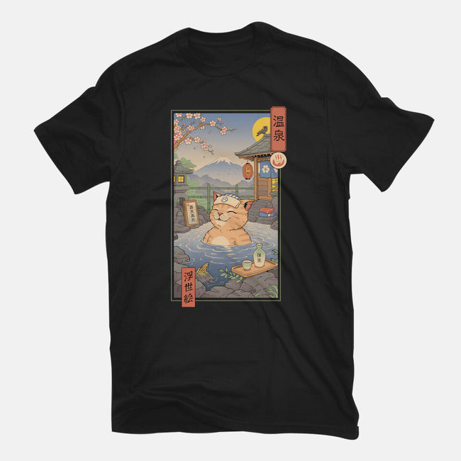 Onsen Cat Meowster-Mens-Basic-Tee-vp021