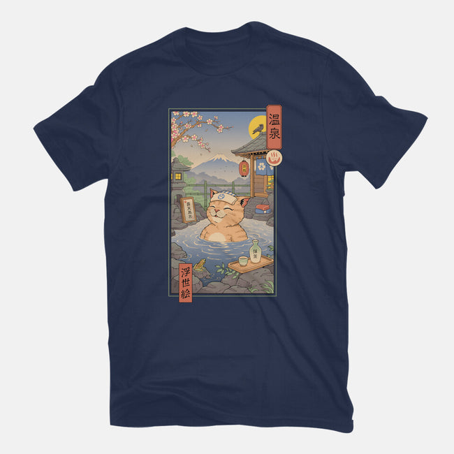 Onsen Cat Meowster-Womens-Basic-Tee-vp021