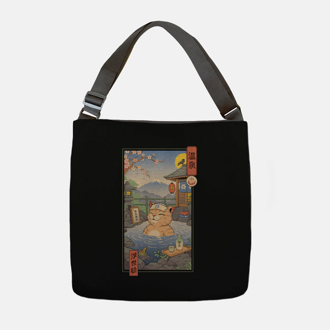 Onsen Cat Meowster-None-Adjustable Tote-Bag-vp021