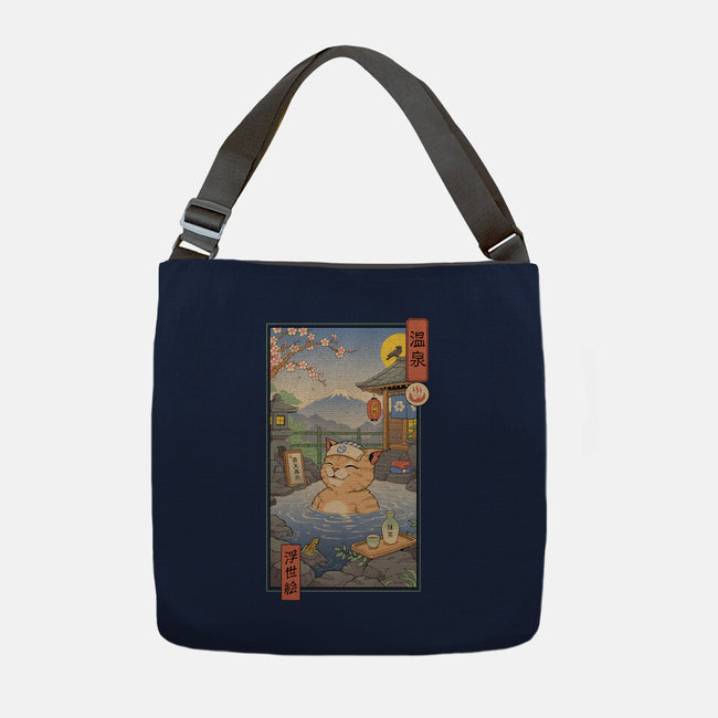 Onsen Cat Meowster-None-Adjustable Tote-Bag-vp021