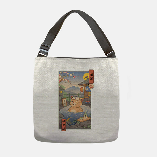 Onsen Cat Meowster-None-Adjustable Tote-Bag-vp021