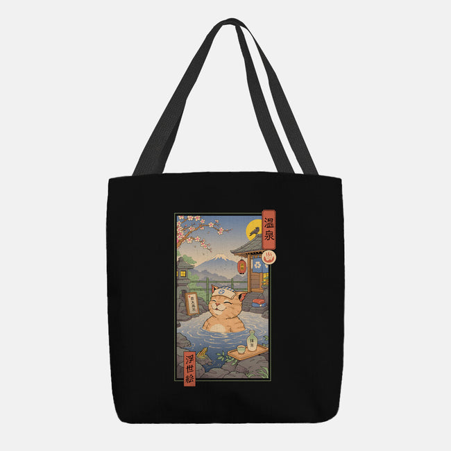 Onsen Cat Meowster-None-Basic Tote-Bag-vp021
