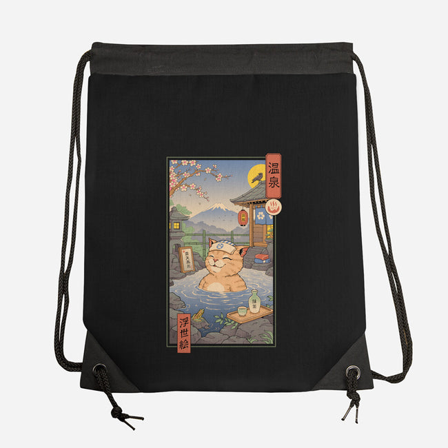 Onsen Cat Meowster-None-Drawstring-Bag-vp021