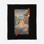 Onsen Cat Meowster-None-Fleece-Blanket-vp021
