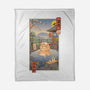 Onsen Cat Meowster-None-Fleece-Blanket-vp021