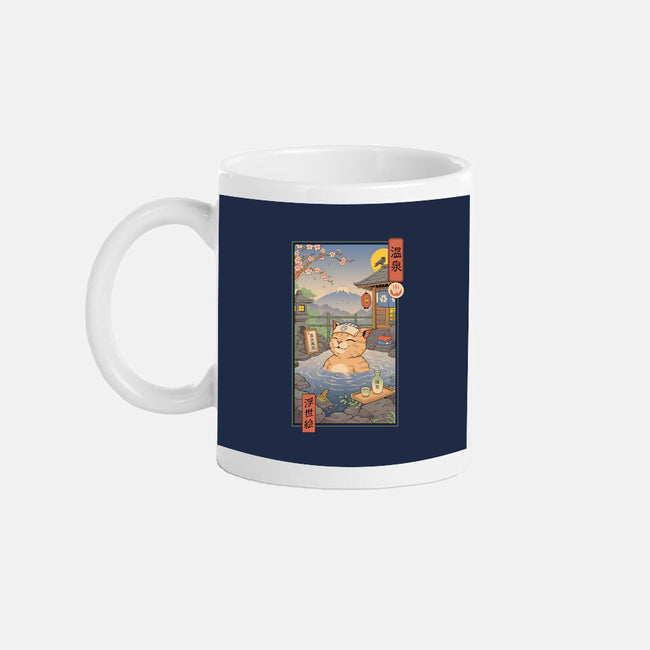 Onsen Cat Meowster-None-Mug-Drinkware-vp021
